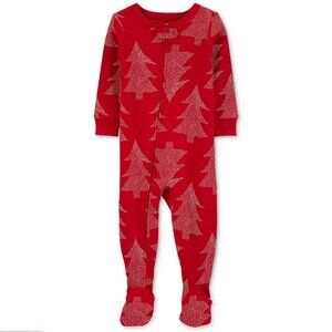 Carter's Baby One-Piece Christmas Tree Cotton Footed Pajama